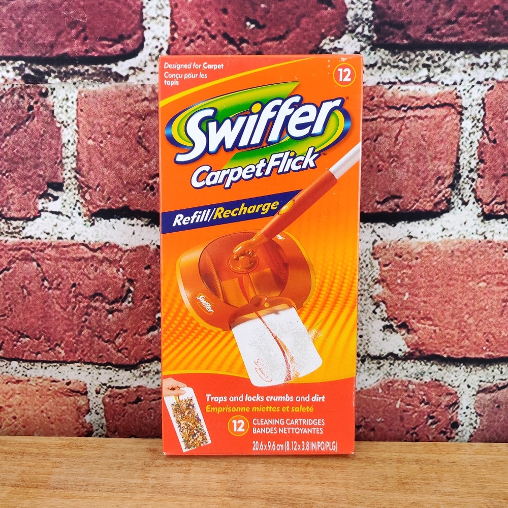 Swiffer Carpet Flick Refill, New, Pack Of 12